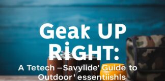 Gear Up Right: Tech-Savvy Guide to Outdoor Essentials Gear Up Right: A Tech-Savvy Guide to Outdoor Essentials