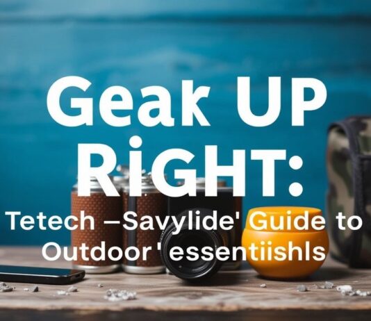 Gear Up Right: Tech-Savvy Guide to Outdoor Essentials Gear Up Right: A Tech-Savvy Guide to Outdoor Essentials